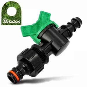 Zawór wtyk na wąż linii kroplującej 16 mm x 3/4" GZ z redukcją