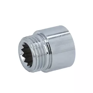 Przedłużka niklowana 1/2'' 15 mm