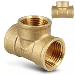 Trójnik mosiężny 1/2'' GW