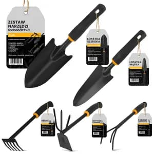 Zestaw narzędzi ogrodowych Black Steel 5 szt. 