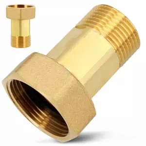 Półśrubunek mosiężny do wodomierza 3/4"x1/2"